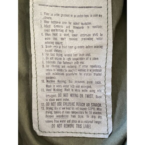 Cold Weather Camouflage Field Coat USA Military Jacket Small Short - Picture 5 of 6